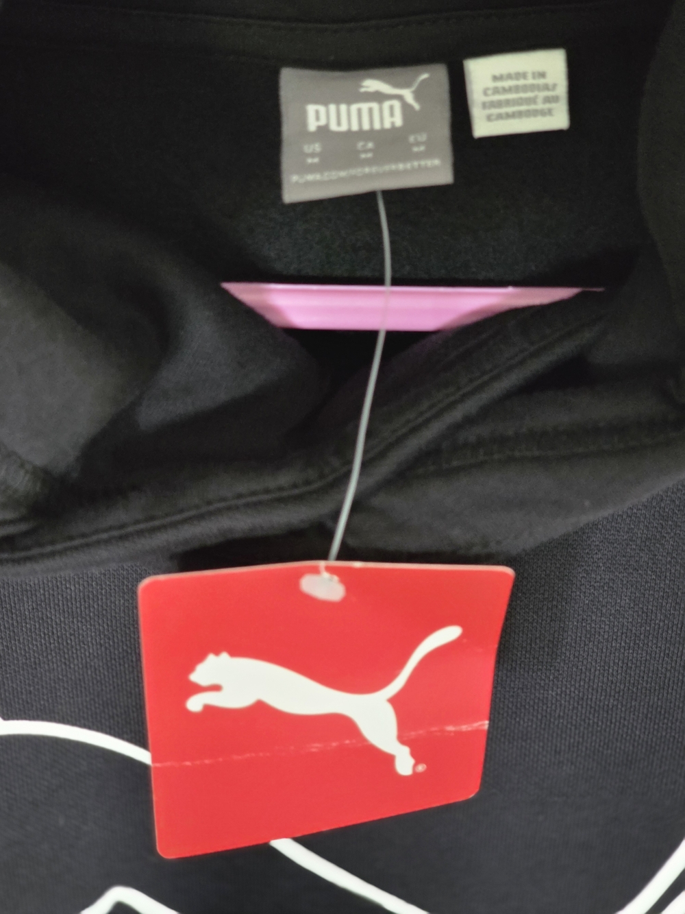Puma Women's Asymmetric Cowl Neck Sweatshirt. Size Med. NWT - Picture 4 of 4